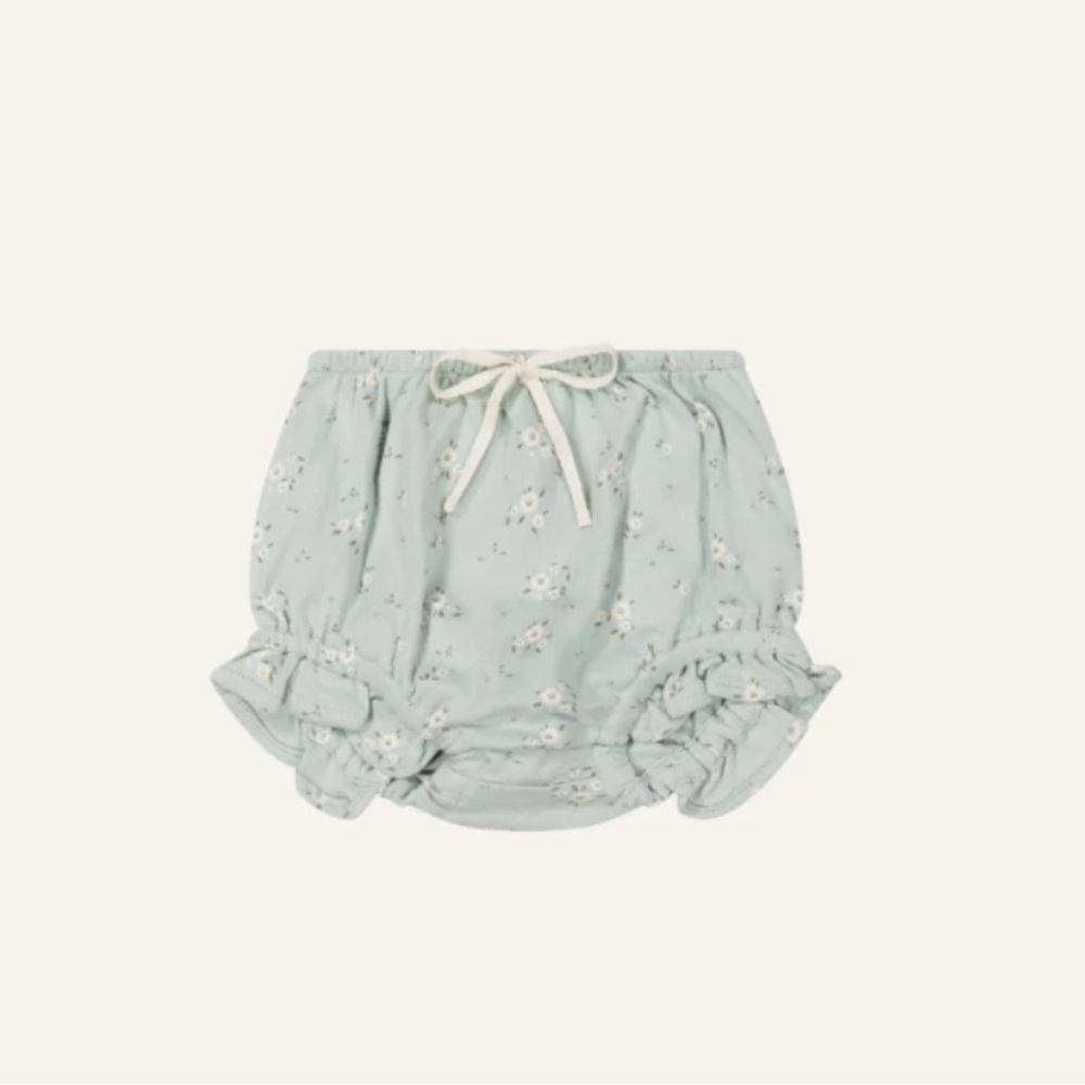 Jamie Kay Organic Cotton Frill Bloomer in Lulu Blue (6-12mo)